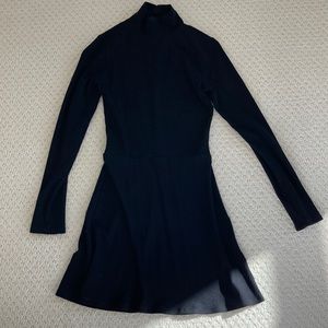 Reformation Black Long Sleeve Dress